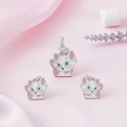 Pink Kitty Charm Jewelry Set