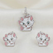 Pink Kitty Charm Jewelry Set