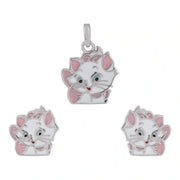 Pink Kitty Charm Jewelry Set