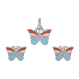 Pastel Butterfly Jewelry Set