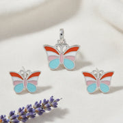 Pastel Butterfly Jewelry Set
