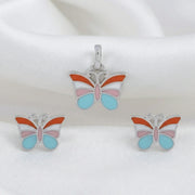 Pastel Butterfly Jewelry Set
