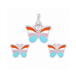 Pastel Butterfly Jewelry Set