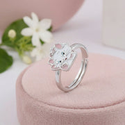 Cute Kitty Adjustable Ring
