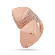 Zenith Cuff Pyramid 925 Sterling Silver Ring