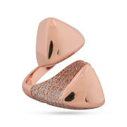 Zenith Cuff Pyramid 925 Sterling Silver Ring