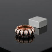 Rose Gold Enamel Band Ring