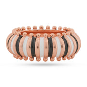 Rose Gold Enamel Band Ring