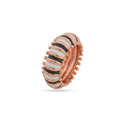 Rose Gold Enamel Band Ring