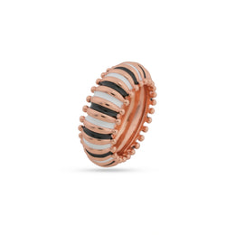 Rose Gold Enamel Band Ring