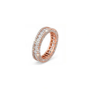Rose Gold Crystal Eternity Ring