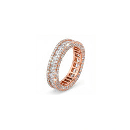 Rose Gold Crystal Eternity Ring
