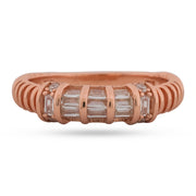 Rose Gold Baguette Band Ring