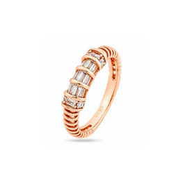 Rose Gold Baguette Band Ring