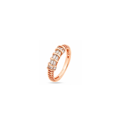 Rose Gold Baguette Band Ring
