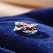 Rose Gold Evil Eye Ring