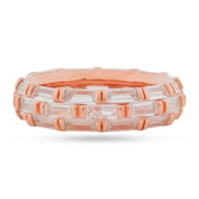 Radiant Crystal Eternity Ring