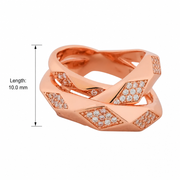 Rose Gold Diamond Band Ring