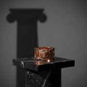 Rose Gold Medusa Statement Ring