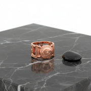 Rose Gold Medusa Statement Ring