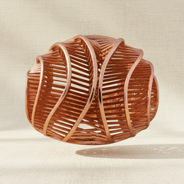 Rose Gold Sterling Silver Feather Statement Ring