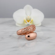 Rose Gold Mesh Wrap Ring