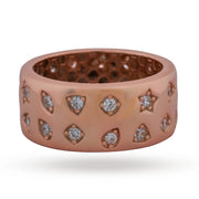 Rose Gold Star Crystal Ring
