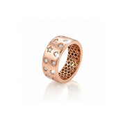 Rose Gold Star Crystal Ring