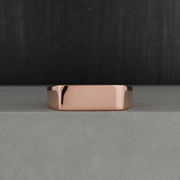 Rose Gold Vermeil Geometric Signet Ring - 925 Silver