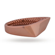Rose Gold Vermeil Geometric Signet Ring - 925 Silver