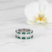 Emerald Baguette Eternity Ring