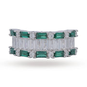 Emerald Baguette Eternity Ring