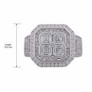 Radiant Halo Crystal Ring