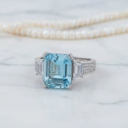 Ocean Blue Crystal Ring