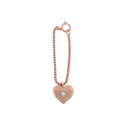Rose Gold Heart Watch Charm
