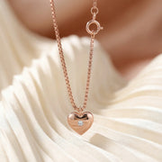 Rose Gold Heart Watch Charm