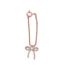 Rose Gold Bow Charm