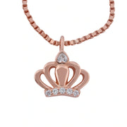 Rose Gold Crown Charm