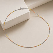 Tricolor Spark Chain Necklace