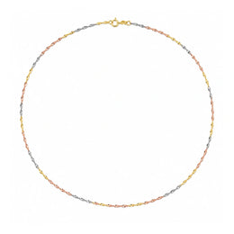 Tricolor Twist Chain Necklace