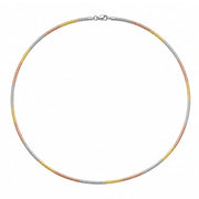Tricolor Sleek Chain Necklace