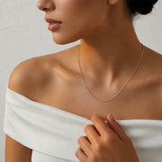 Tricolor Minimalist Chain Necklace