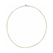 Tricolor Minimalist Chain Necklace