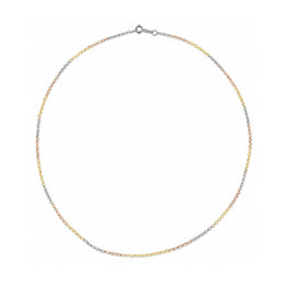 Tricolor Minimalist Chain Necklace