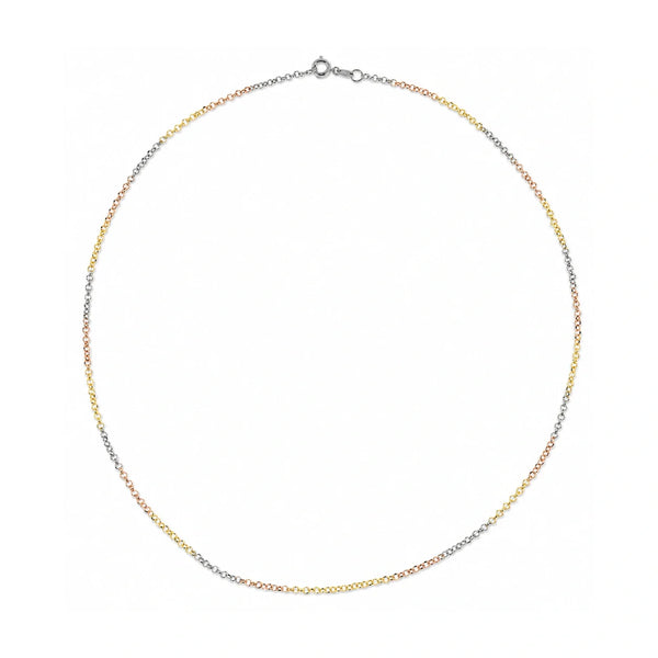 Tricolor Minimalist Chain Necklace