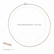 Aurora Tricolor Chain Necklace