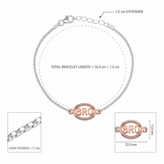 BRO Silver Rakhi Bracelet