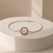 BRO Circle Silver Rakhi Bracelet