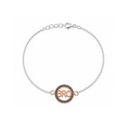 BRO Circle Silver Rakhi Bracelet