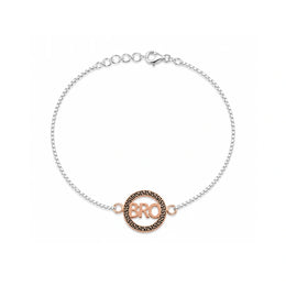 BRO Circle Silver Rakhi Bracelet